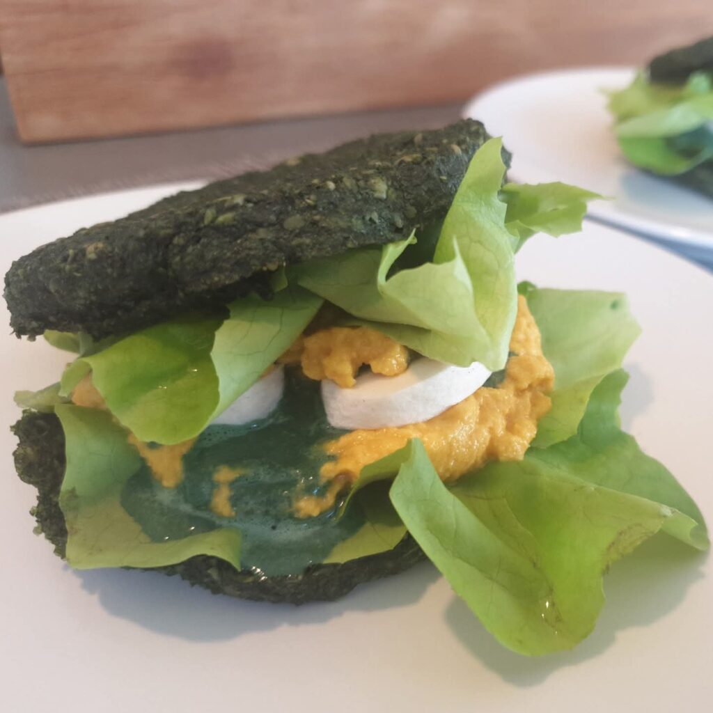 Burger spiruline